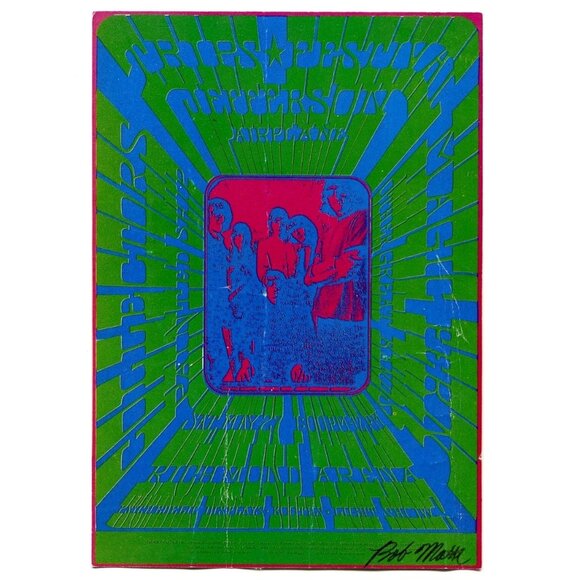 Bob Masse Other - Bob Masse Jefferson Airplane Trips Festival 1967 Handbill Artist Signed Reprint